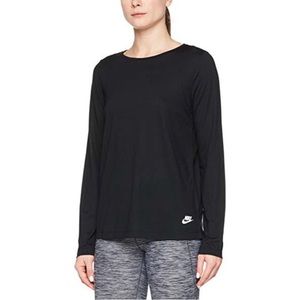 Nike Black logo long sleeve tee M